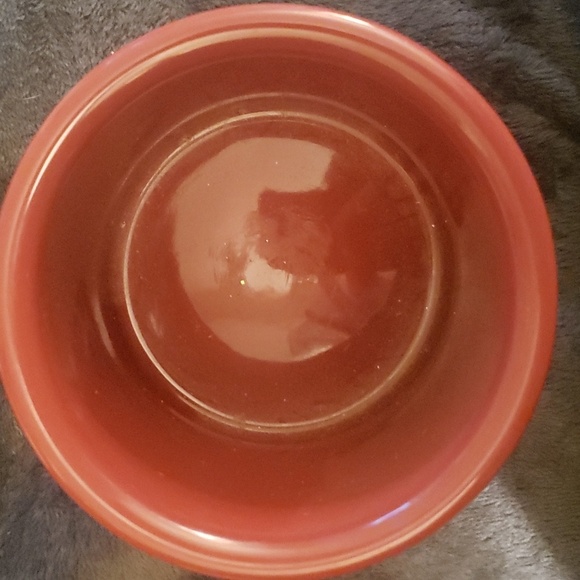 Longaberger Pottery Woven Traditions Paprika Pillar Candle Holder/Crock - Picture 4 of 4